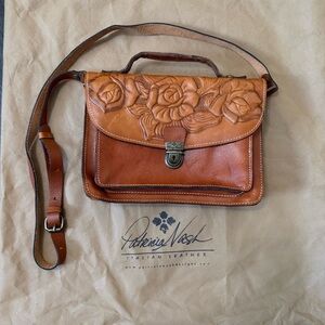 Patricia Nash Tooled Leather Ledra Bucket Crossbody Bag NWOT